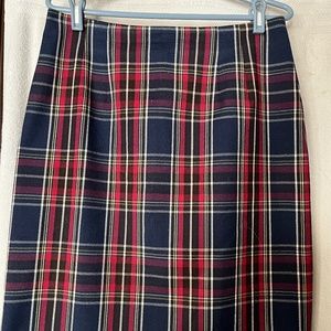 Size 12 Paid Wool Skirt